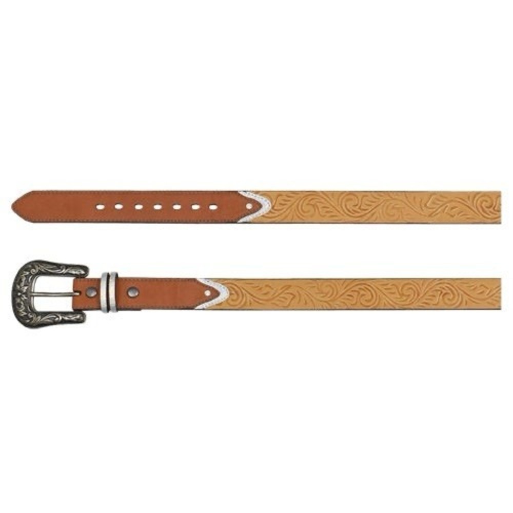 CatchFly Girls‎ Teal and Brown Western Belt Size XL New
